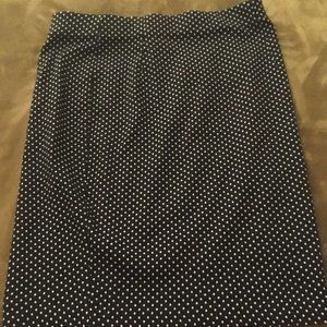 A Woman Lane Bryant Polka Dot Skirt